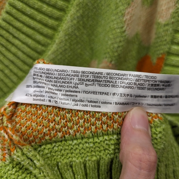 Zara Green Floral Sweater Vest - Picture 7 of 7